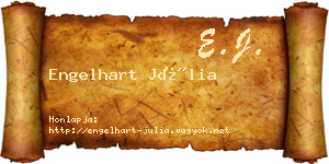 Engelhart Júlia névjegykártya